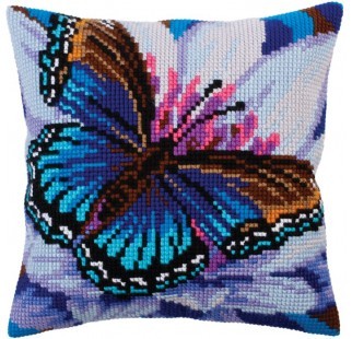Volatic Turquoise 2 - Stamped Needlepoint Cushion Kit