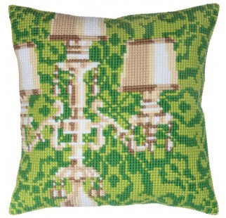 Candelabra - Stamped Needlepoint Cushion Kit