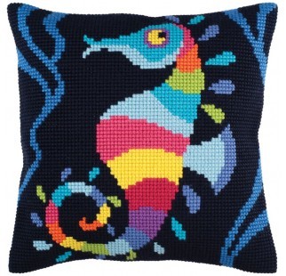Sea Mosaic 1 - Stamped Needlepoint Cushion Kit