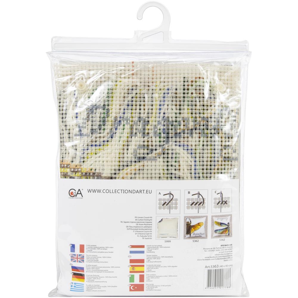 Dragonfly - Stamped Needlepoint Cushion Kit