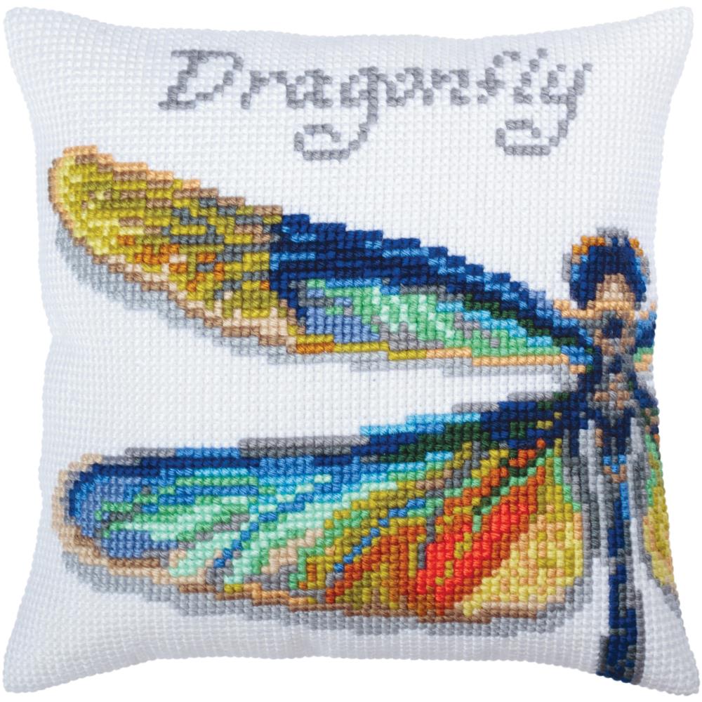 Dragonfly - Stamped Needlepoint Cushion Kit