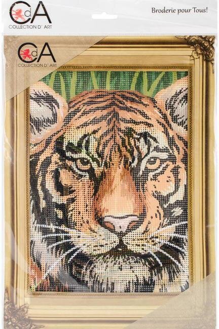Tiger - Stamped Needlepoint Kit