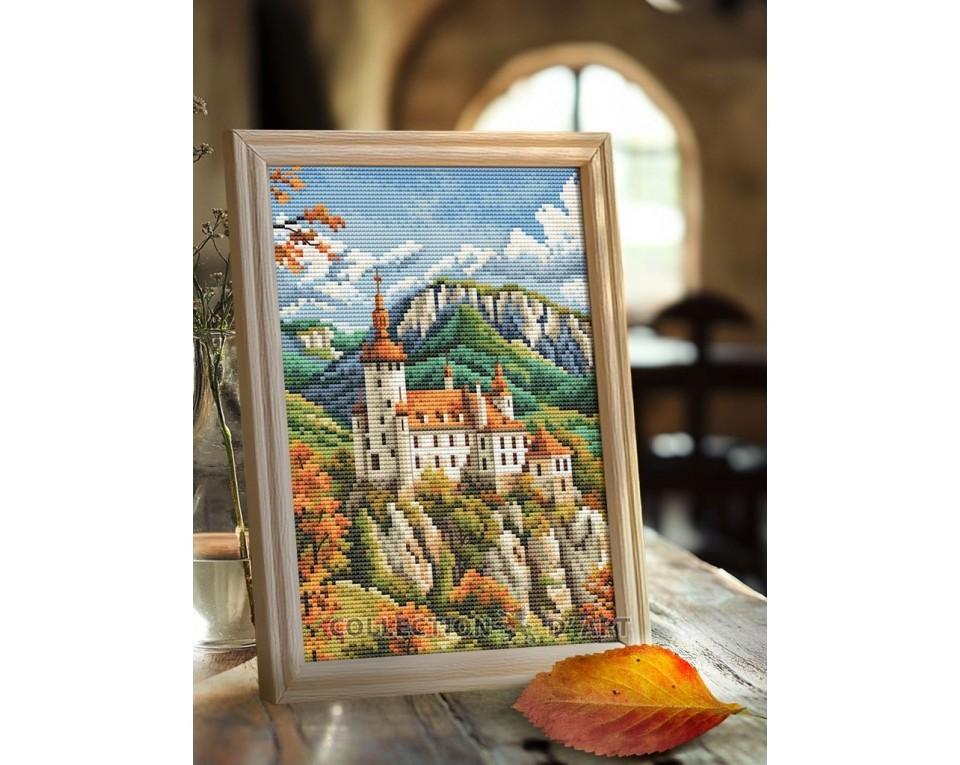 Castle in the Mountains - Cross Stitch Kit