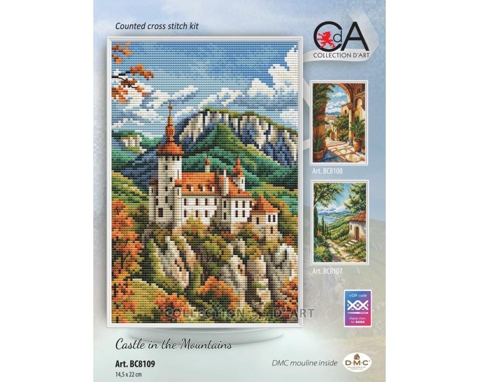 Castle in the Mountains - Cross Stitch Kit