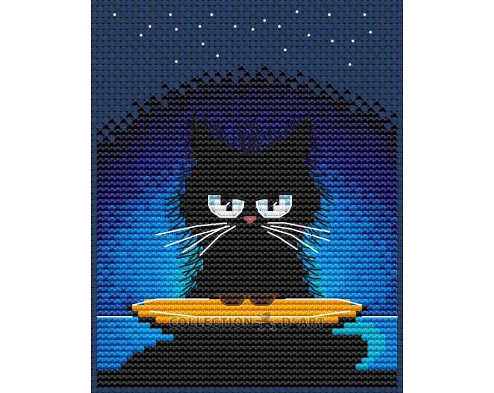 Why Am I Black (cat)? #1 - Cross Stitch Kit