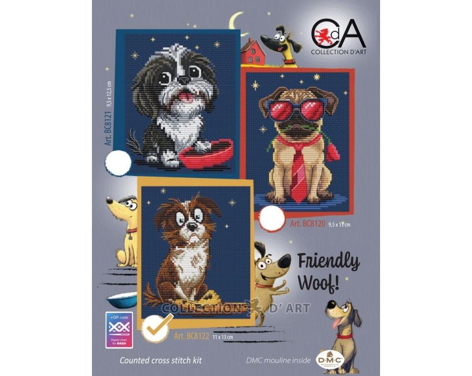 Friendly Woof! #3 - Cross Stitch Kit