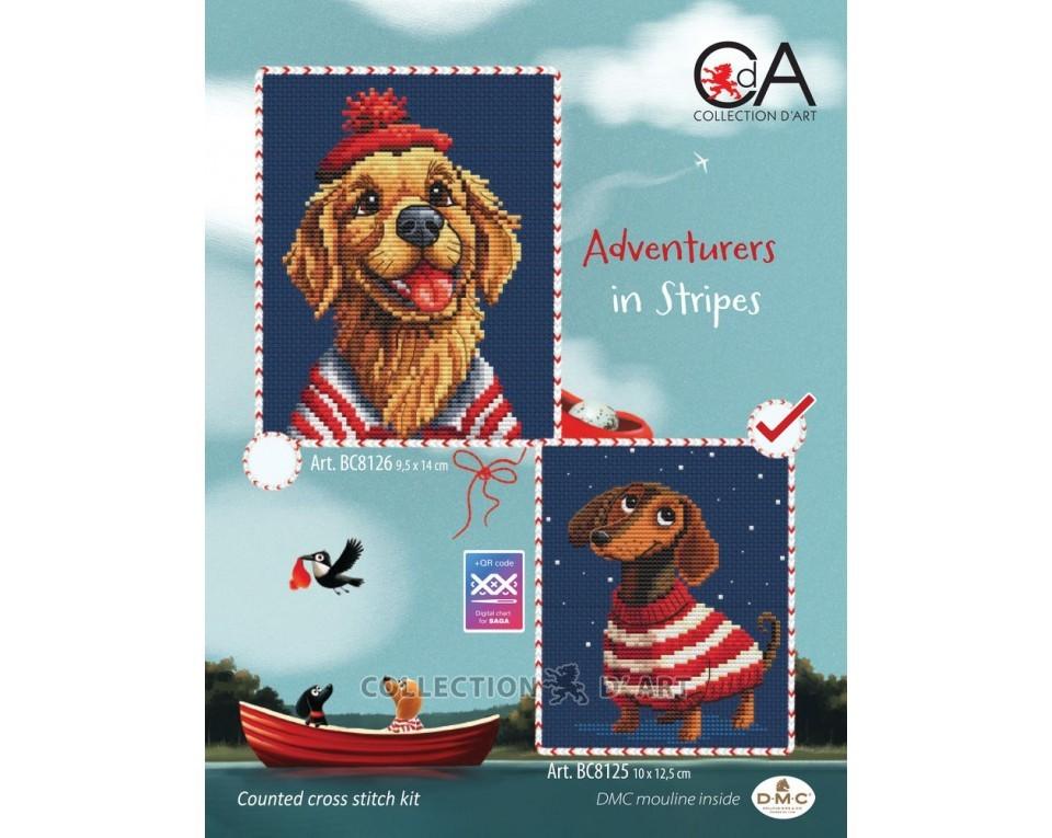 Adventurers in Stripes #1 - Cross Stitch Kit