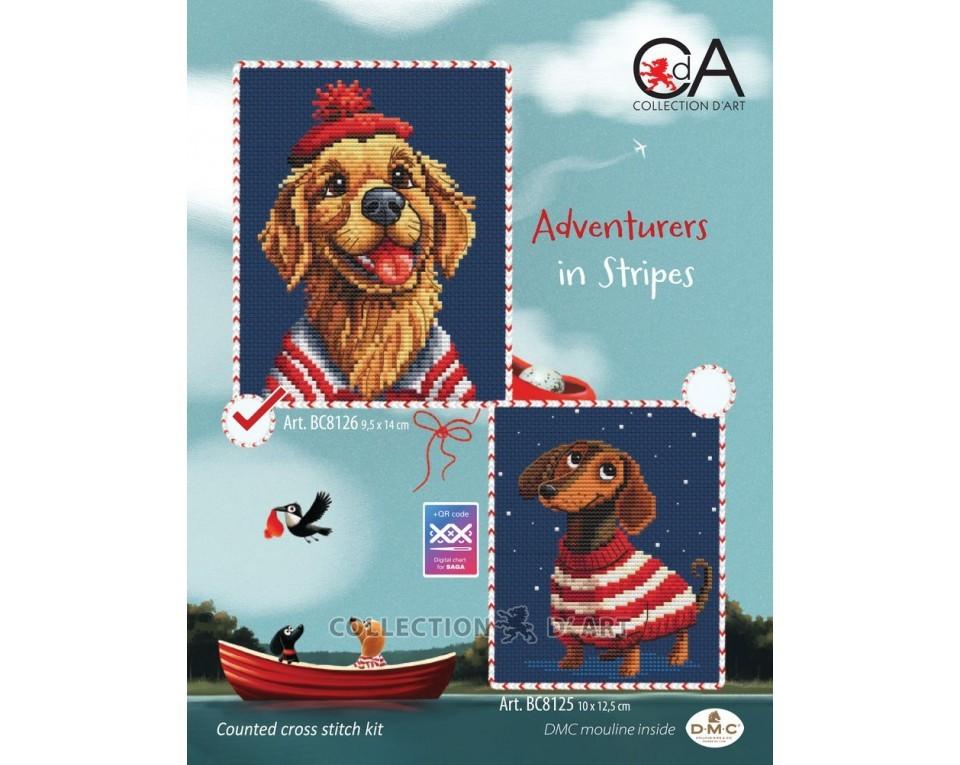 Adventurers in Stripes #2 - Cross Stitch Kit