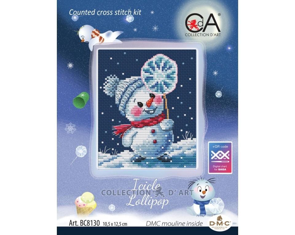 Icicle Lollipop - Christmas Cross Stitch Kit