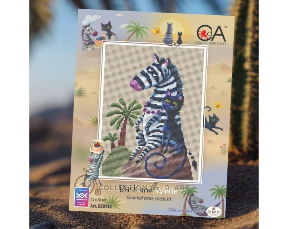Black and White - Cross Stitch Kit