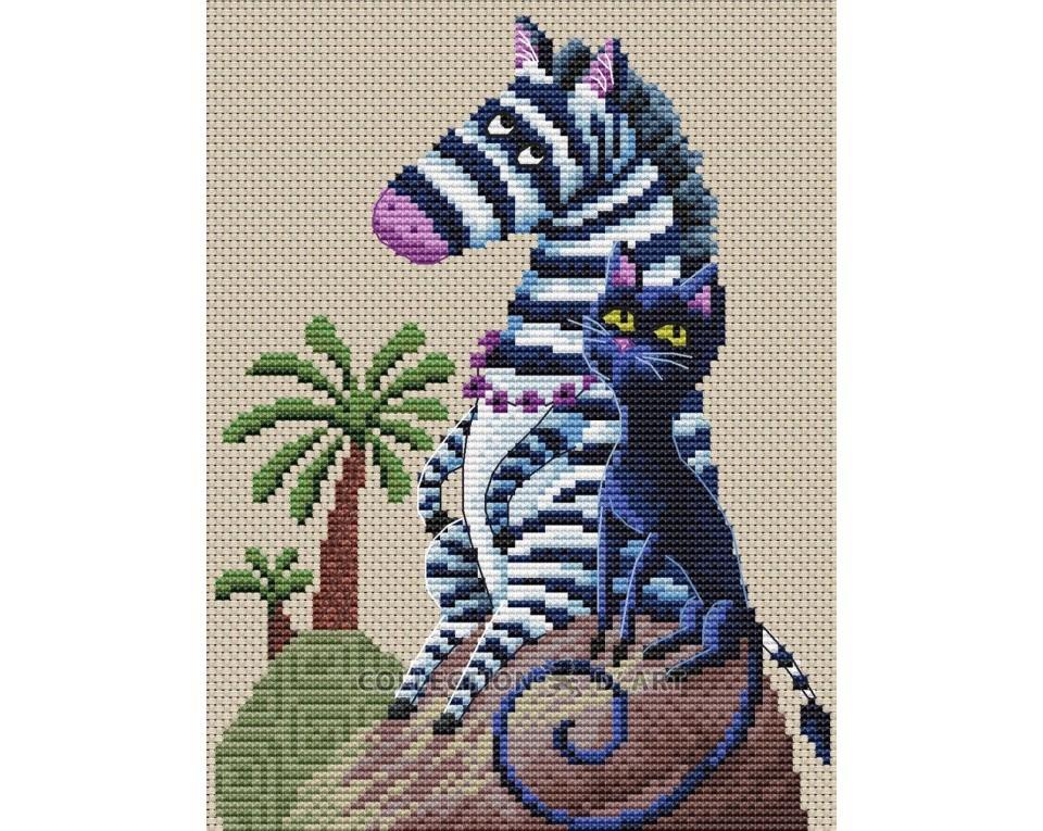 Black and White - Cross Stitch Kit
