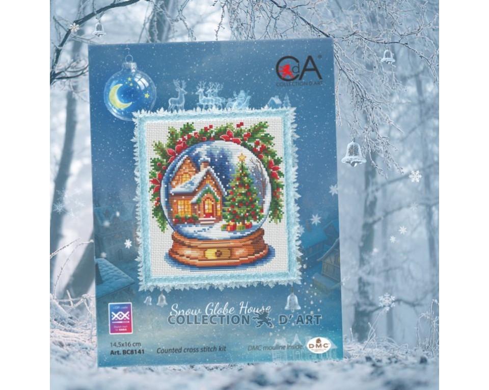 Snow Globe House - Christmas Counted Cross Stitch Kit