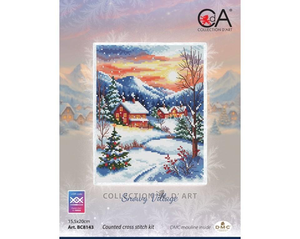 A Snowy Village - Christmas Counted Cross Stitch Kit