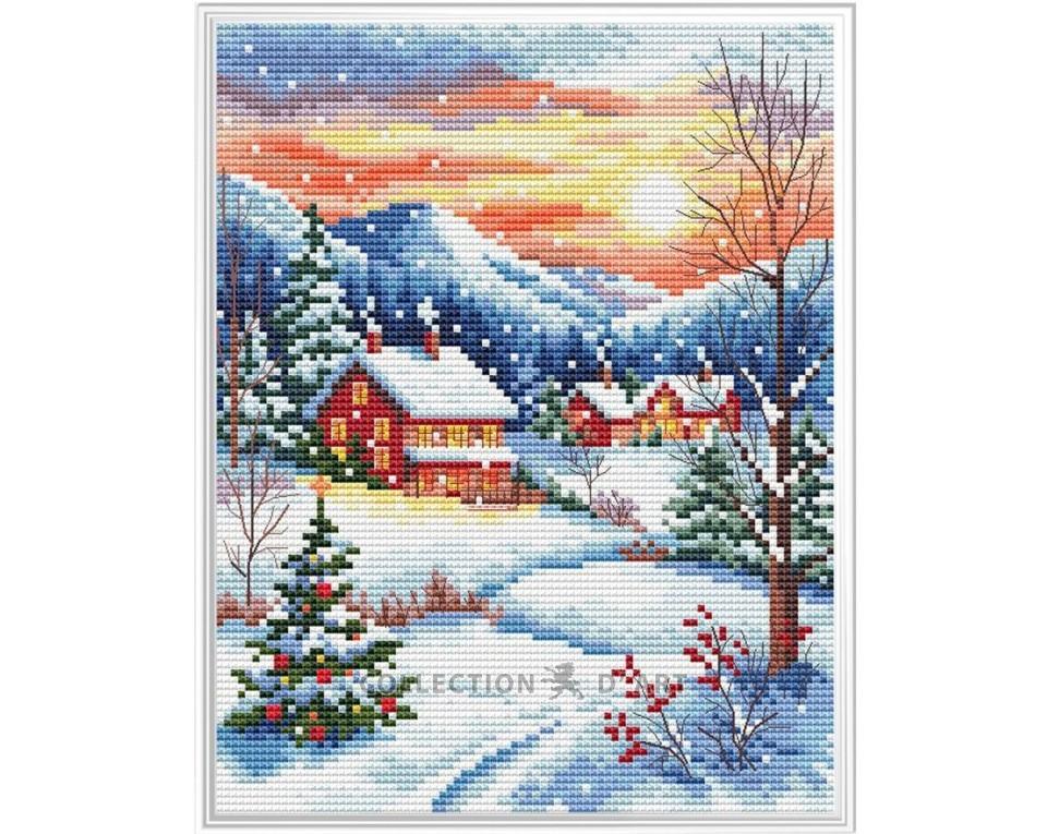 A Snowy Village - Christmas Counted Cross Stitch Kit