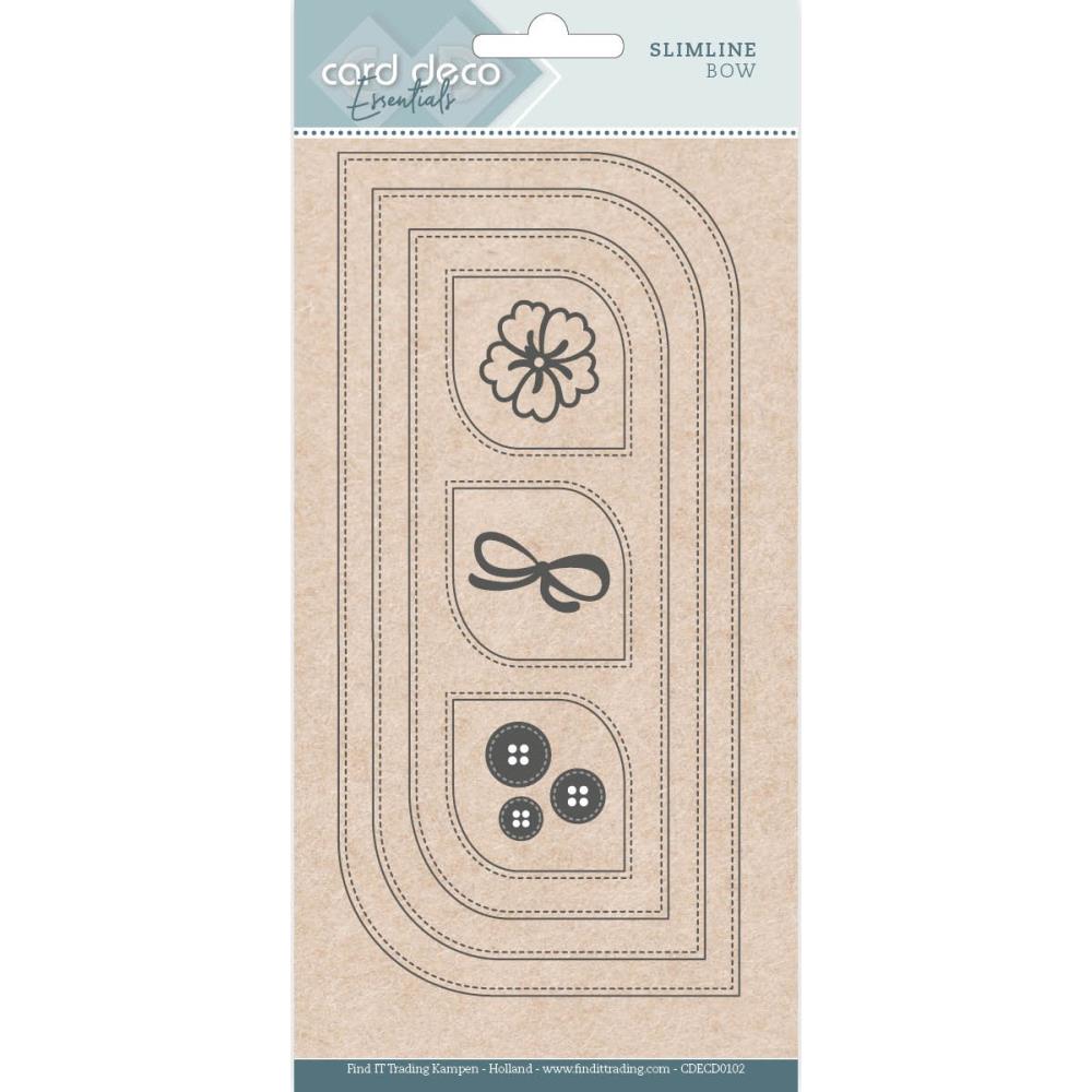 Bow - Card Deco Essentials - Slimline Craft Die Set