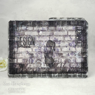 Blowing Bubbles - Andy Skinner Precut Rubber Stamp