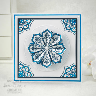 Pointy Petals Tea Bag - Clear Stamp