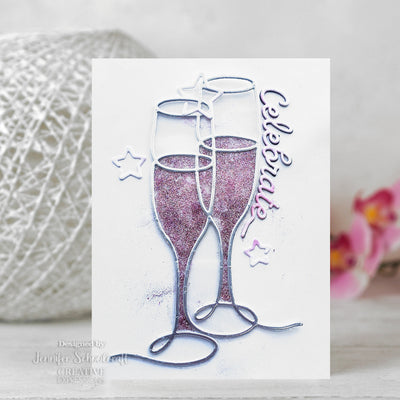 Pointy Petals Tea Bag - Clear Stamp