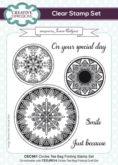 Circles Tea Bag Folding - Clear Stamp