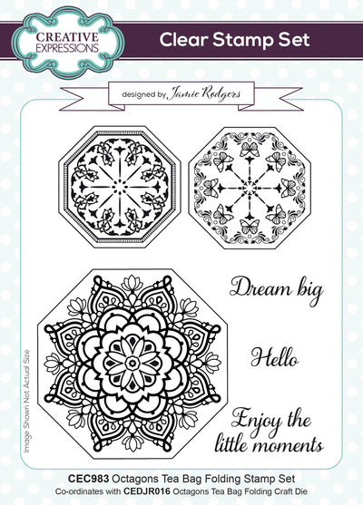 Octagons Tea Bag Folding - Clear Stamp