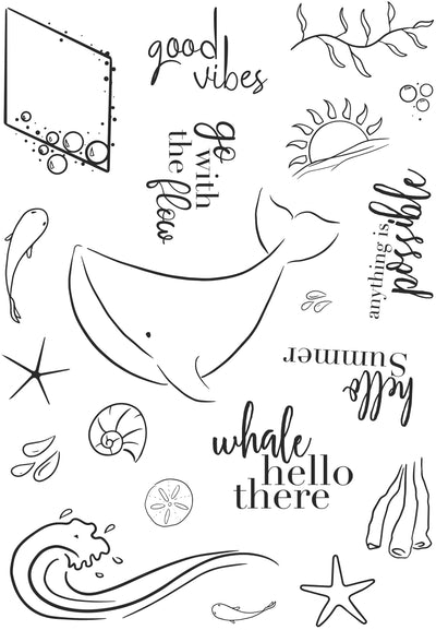 Summer Vibes - Clear Stamp