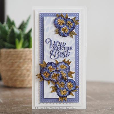 Decorative Squared Rectangles - Slimline Craft Die