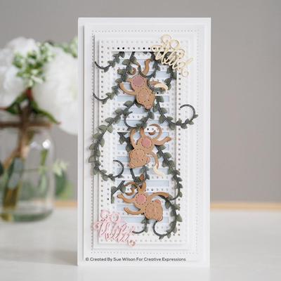 Decorative Squared Stripes - Slimline Craft Die