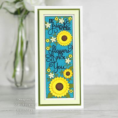Slimline If Friends Were Flowers - Craft Die