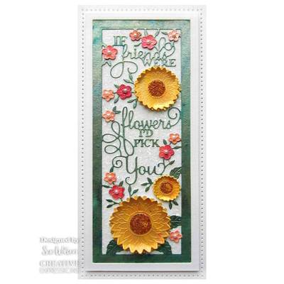 Slimline If Friends Were Flowers - Craft Die