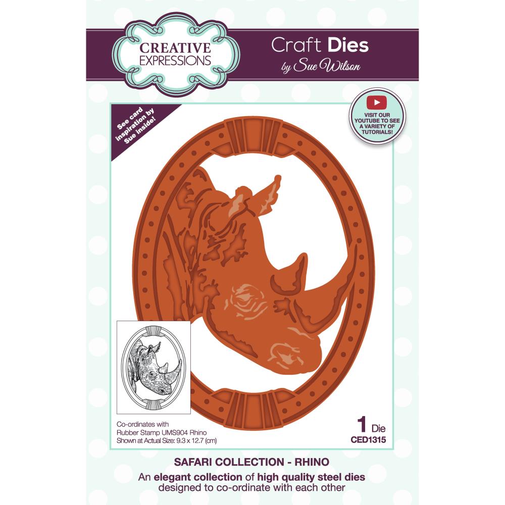 Safari Collection - Rhino - Craft Die