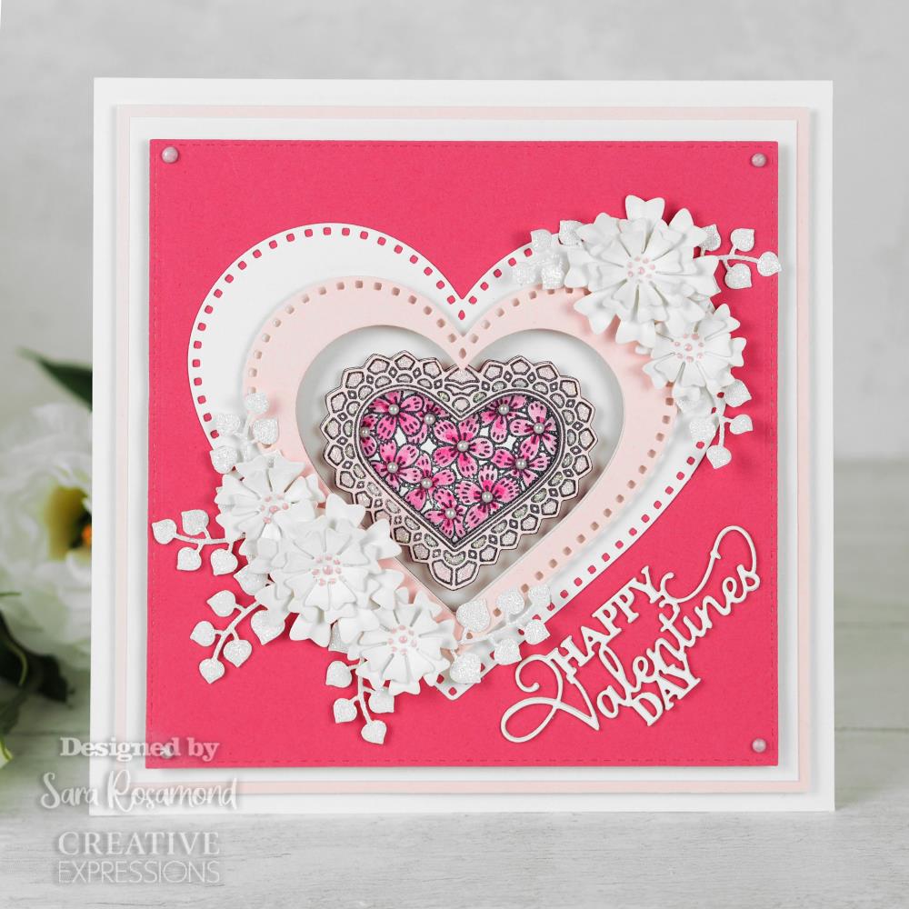 Heart Leaf Flower - Finishing Touches Craft Die Set