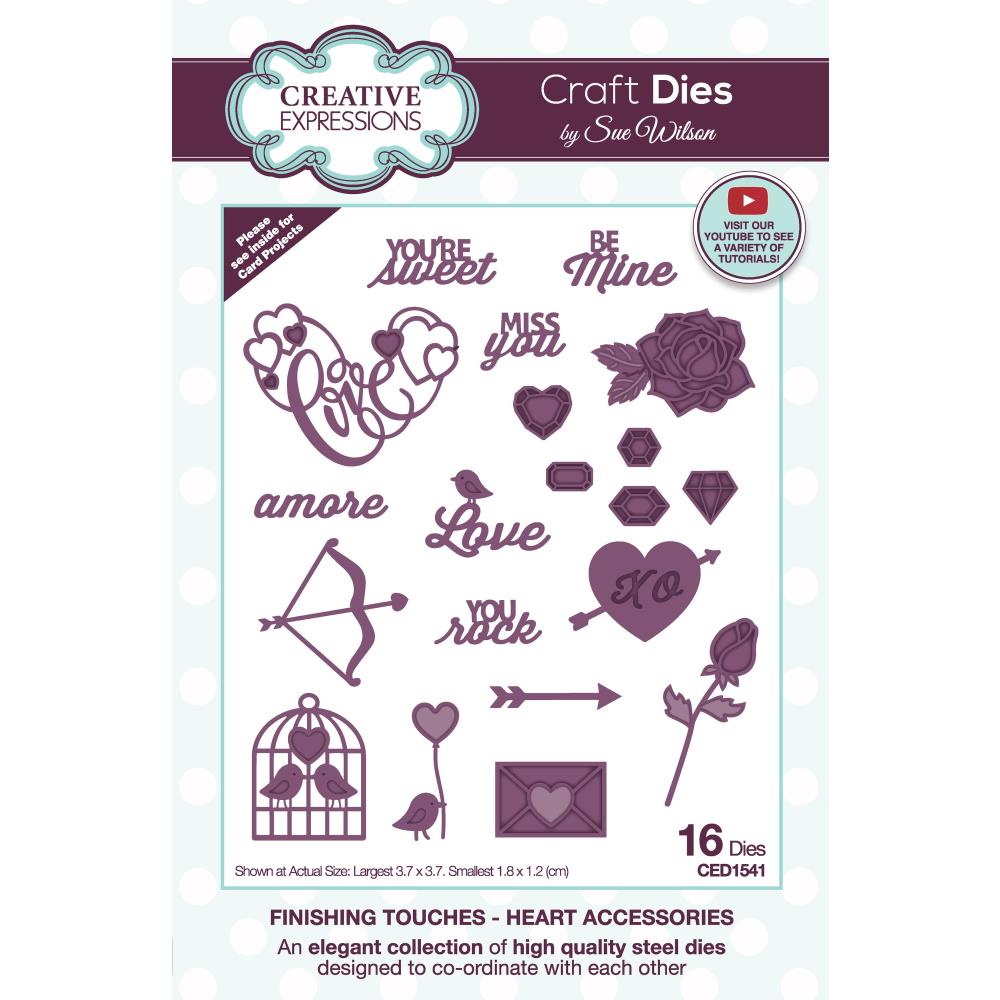 Heart Accessories - Finishing Touches Craft Die Set