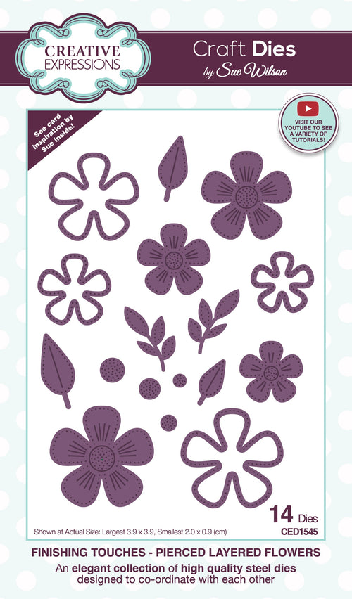 Finishing Touches Pierced Layered Flowers - Craft Die