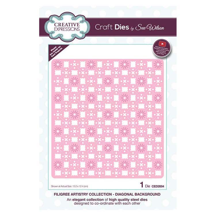 Diagonal Background Filigree - Craft Die
