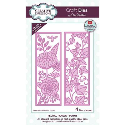 Floral Panels Peony - Craft Die