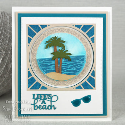 Beach Palms Stained Glass - Craft Die
