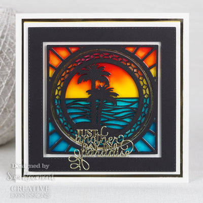 Beach Palms Stained Glass - Craft Die