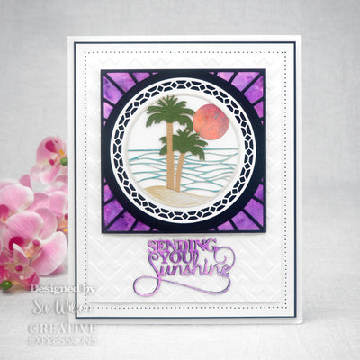 Beach Palms Stained Glass - Craft Die