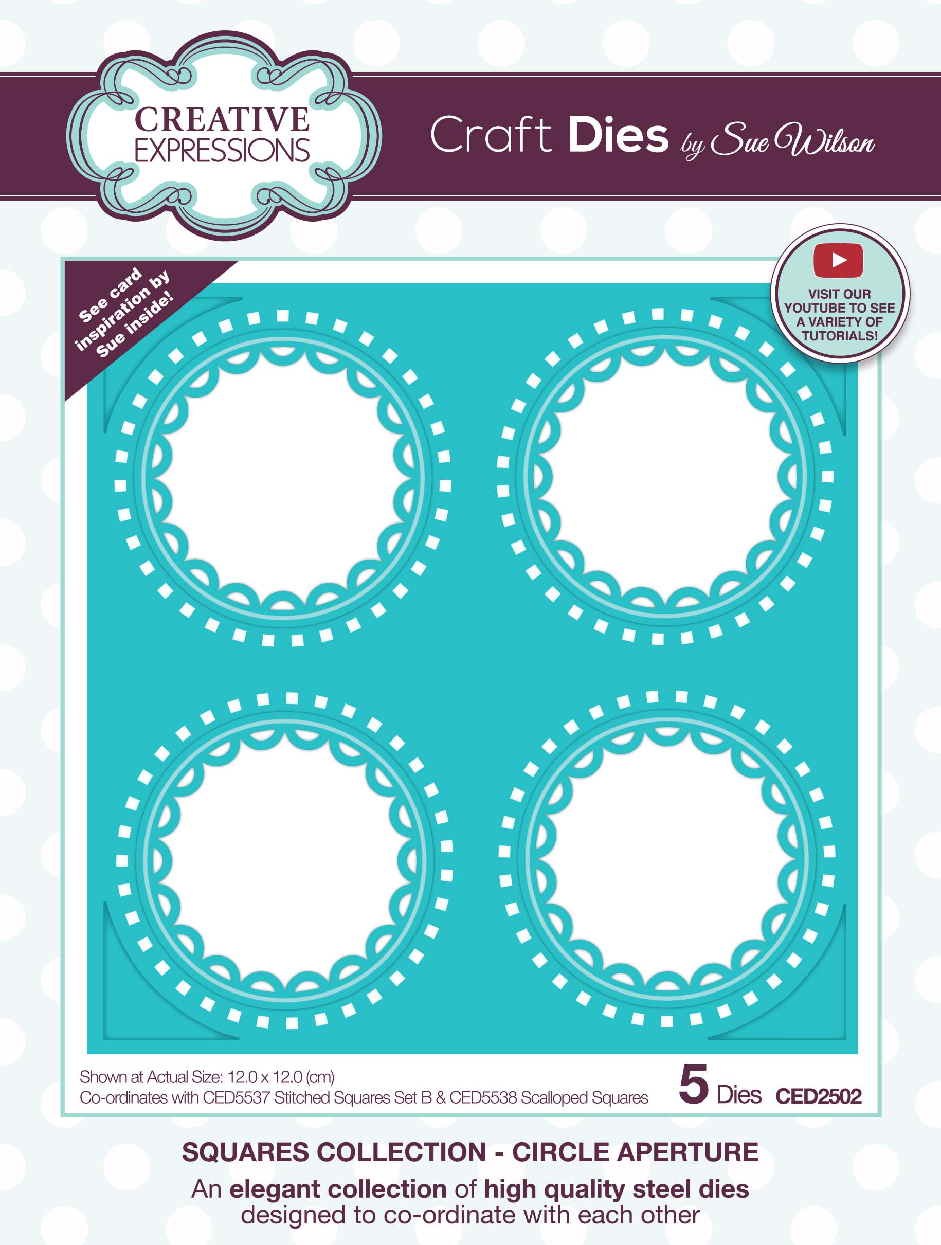 Circle Aperture - Squares Collection - Craft Die Set
