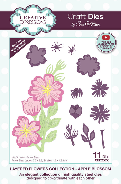 Layered Flowers Collection Apple Blossom - Craft Die