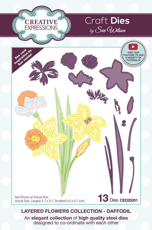 Layered Flowers Collection Daffodil - Craft Die