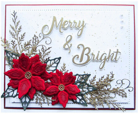 Christmas Poinsettia - Triple Layering Craft Die