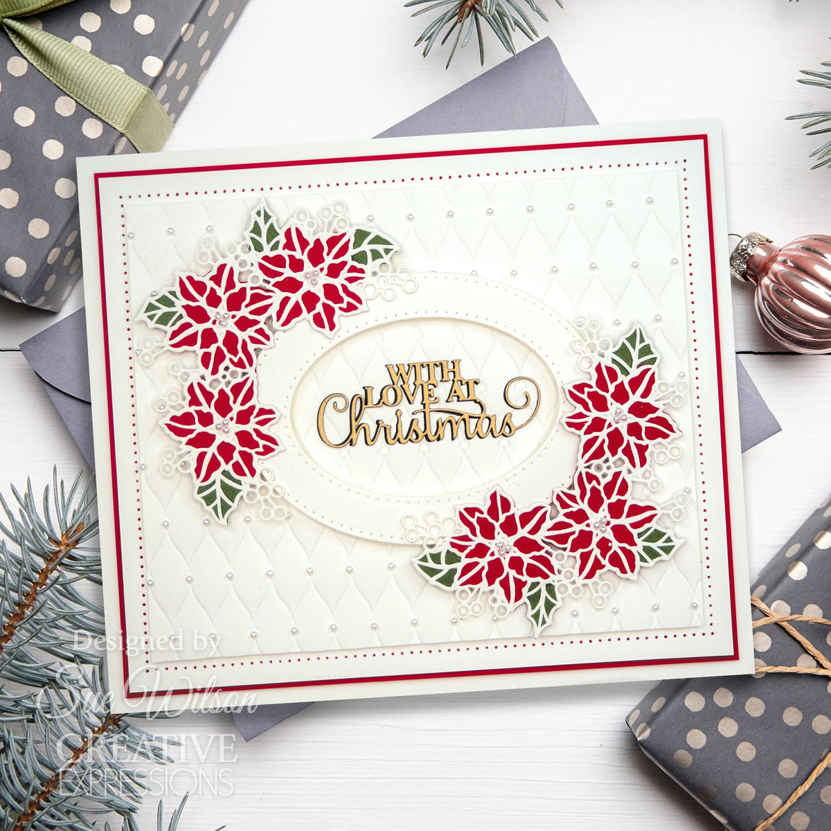 Poinsettia Corner - Craft Die