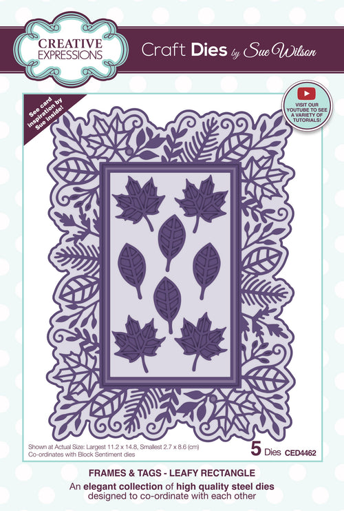 Frames & Tags Leafy Rectangle - Craft Die