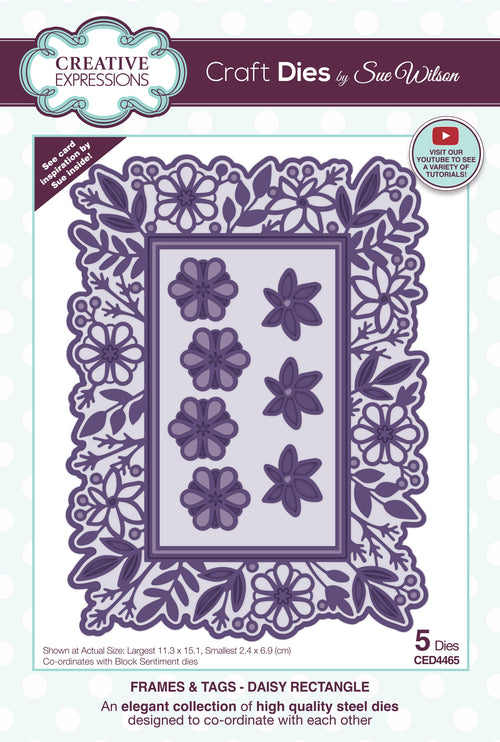 Frames & Tags Daisy Rectangle - Craft Die