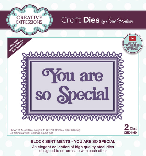 Block Sentiments You Are So Special - Craft Die