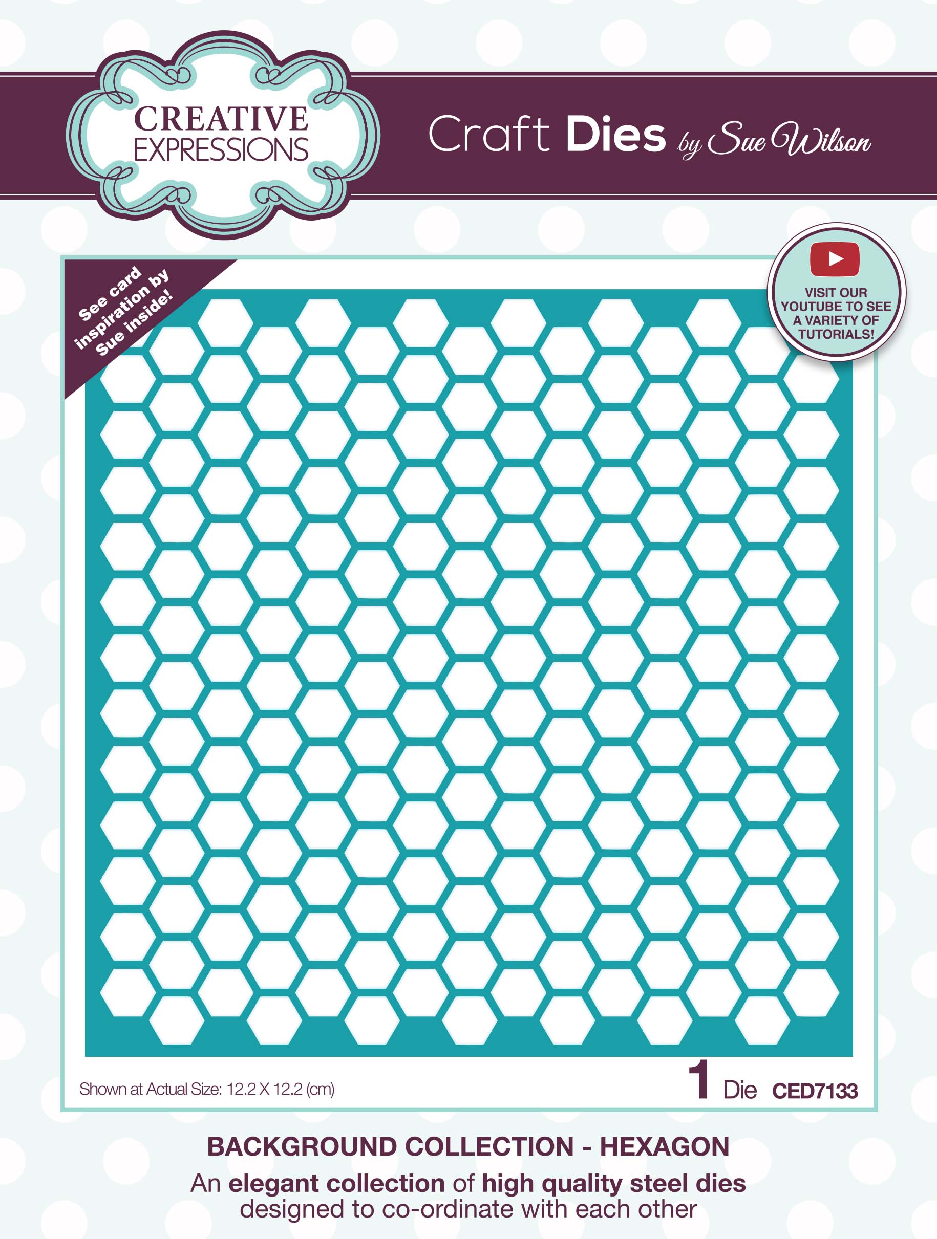 Hexagon - Background Collection - Craft Die