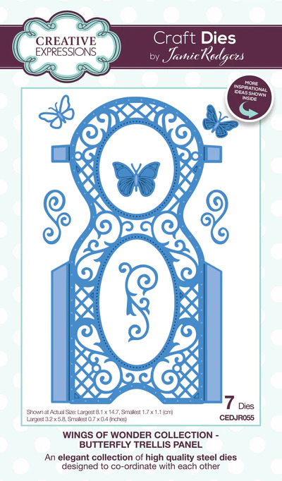 Butterfly Trellis Panel - Craft Die