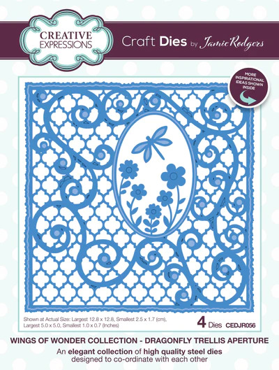 Dragonfly Trellis Aperture - Craft Die
