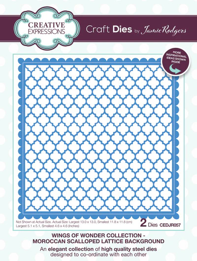 Moroccan Scalloped Lattice Background - Craft Die